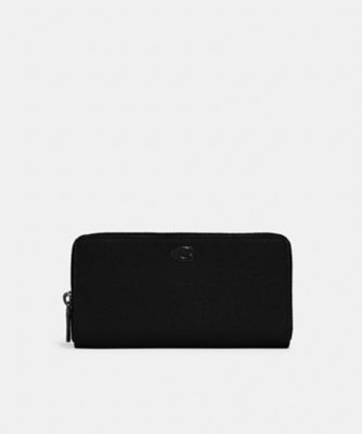 COACH/コーチ アコーディオン ウォレット・シグネチャー キャンバス インテリア BLACK 財布・マネークリップ【三越伊勢丹/公式】