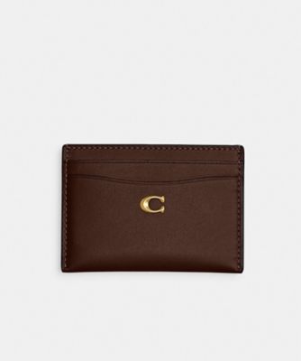 COACH/コーチ エッセンシャル カード ケース BROWN 名刺入れ【三越伊勢丹/公式】