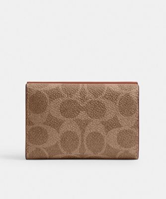 ミニ トライフォールド ウォレット・シグネチャー キャンバス | COACH 