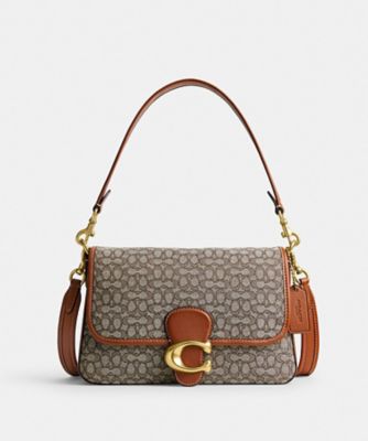 ソフト タビー ショルダー バッグ・マイクロ シグネチャー ジャカード  