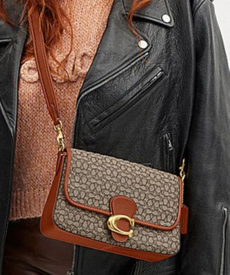 ソフト タビー ショルダー バッグ・マイクロ シグネチャー ジャカード  