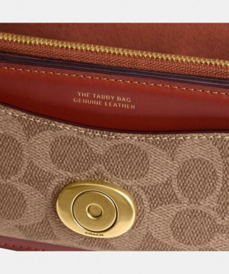 タビー ショルダー バッグ 20・シグネチャー キャンバス | COACH 