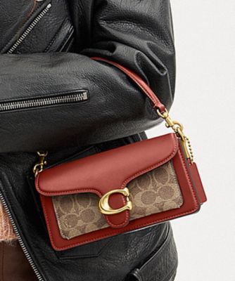 タビー ショルダー バッグ 20・シグネチャー キャンバス | COACH 