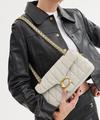 COACH/コーチ タビー ショルダー バッグ 26・キルティング WHITE 旅行用かばん・バッグ【三越伊勢丹/公式】