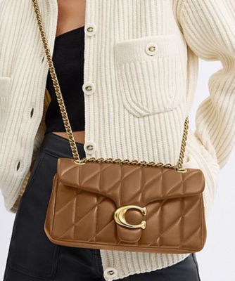 COACH/コーチ タビー ショルダー バッグ 26・キルティング BROWN 旅行用かばん・バッグ【三越伊勢丹/公式】