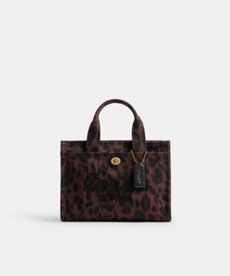 COACH/コーチ カーゴ トート 26・レオパード プリント BROWN 旅行用かばん・バッグ【三越伊勢丹/公式】