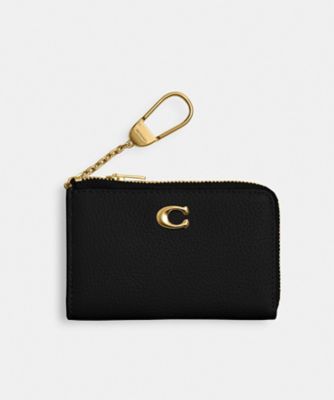 COACH/コーチ エッセンシャル Lジップ キー ケース BLACK 名刺入れ【三越伊勢丹/公式】