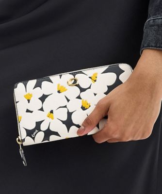 アコーディオン ジップ ウォレット・フローラル プリント | COACH  