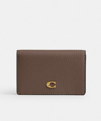 COACH/コーチ エッセンシャル ビジネス カード ケース BROWN 名刺入れ【三越伊勢丹/公式】