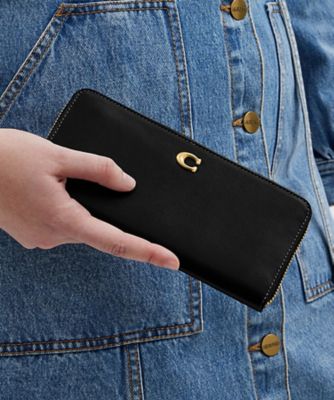 COACH/コーチ エッセンシャル スリム アコーディオン ジップ ウォレット BLACK 財布・マネークリップ【三越伊勢丹/公式】