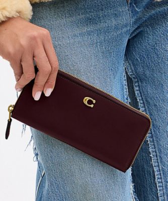 COACH/コーチ エッセンシャル スリム アコーディオン ジップ ウォレット RED 財布・マネークリップ【三越伊勢丹/公式】