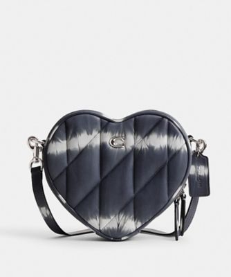 ハート クロスボディ バッグ・キルティング アンド タイ ダイ | COACH 
