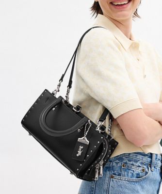 大人気！美品✨コーチ 2wayトートバッグ ローグ グラブタン オフ 