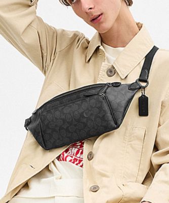 COACH 美品シグネチャーボディバック （極美品<!-利用不可文字-!>COACH  