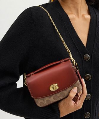 キャシー クロスボディ バッグ 17・シグネチャー キャンバス | COACH 