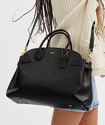 COACH/コーチ ソフト エンパイア キャリーオール バッグ 40 BLACK 旅行用かばん・バッグ【三越伊勢丹/公式】