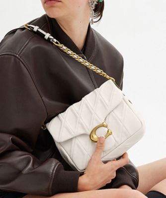 COACH/コーチ タイムズ スクエア タビー ショルダー バッグ・キルティング WHITE 旅行用かばん・バッグ【三越伊勢丹/公式】