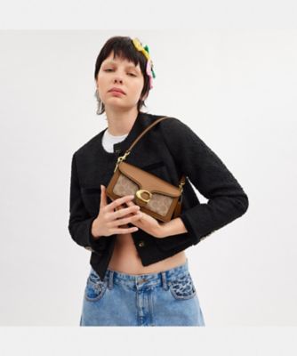 タビー ショルダー バッグ 20・シグネチャー キャンバス | COACH 