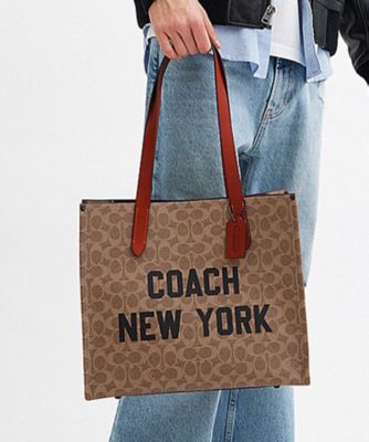 リレー トート バッグ 34・シグネチャー キャンバス・コーチ  