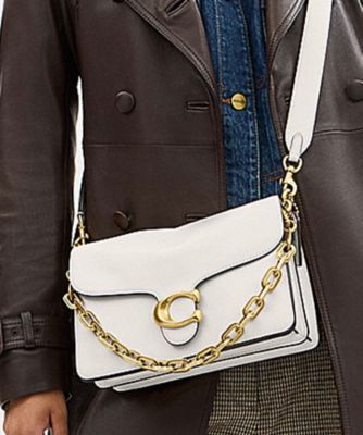 COACH/コーチ チェーン タビー ショルダー バッグ WHITE 旅行用かばん・バッグ【三越伊勢丹/公式】