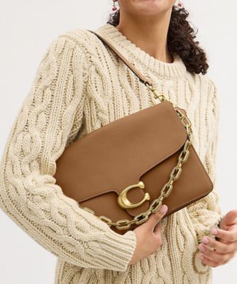 COACH/コーチ チェーン タビー ショルダー バッグ 30 BROWN 旅行用かばん・バッグ【三越伊勢丹/公式】