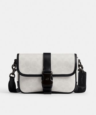 リーグ クロスボディ バッグ 19・シグネチャー キャンバス | COACH 