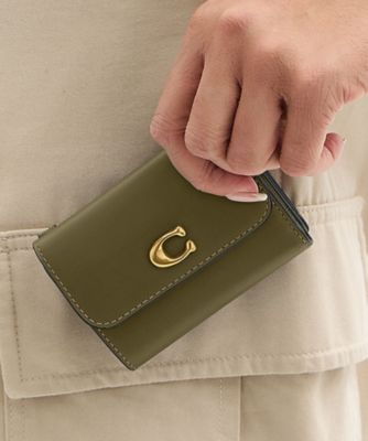COACH/コーチ エッセンシャル カード ホルダー ウォレット GREEN 財布・マネークリップ【三越伊勢丹/公式】