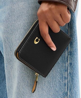 COACH/コーチ ビルフォールド ウォレット・カラーブロック BLACK 財布・マネークリップ【三越伊勢丹/公式】