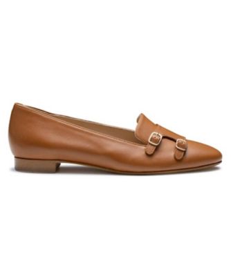 ＜REGAL (Women/Men)＞ＲＥＧＡＬ　Ｆ５６Ｒ　ダブルモンクフラットシューズ　キャメル　フラットシューズ