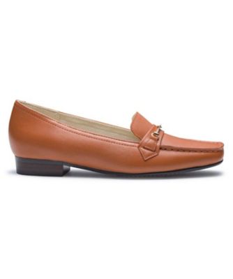 ＜REGAL (Women/Men)＞ＲＥＧＡＬ　Ｆ６０Ｎ　ビット付きモカシンシューズ　オレンジ　フラットシューズ