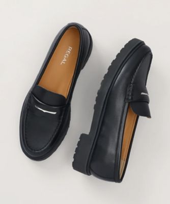 ＜REGAL (Women/Men)＞ＲＥＧＡＬ　Ｆ８９Ｒ　ドライビングタイプシューズ　ブラック　フラットシューズ