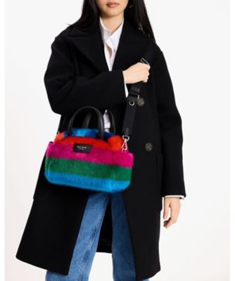 パフド ストライプ フォー ファー サッチェル | KATE SPADE NEW YORK