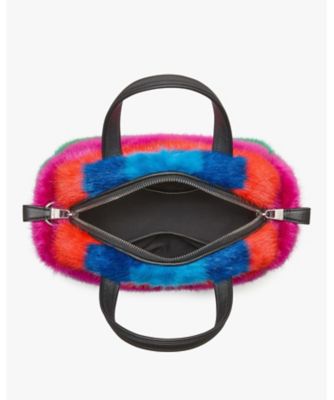 ケイトスペード kate spade ファー バック パフド ストライプ フォー ファー サッチェル | KATE SPADE NEW