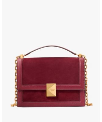 ＜KATE SPADE NEW YORK (Women)＞デコ　ペブルレザー　アンド　スエード　チェーン　ショルダー　バッグ