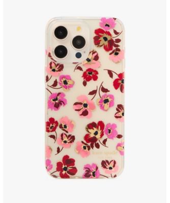 ＜KATE SPADE NEW YORK (Women)＞フォール　ポピーズ　ｉＰｈｏｎｅ　１５　Ｐｒｏ　Ｍａｘ　用　ケース