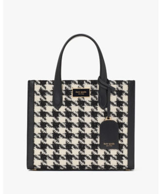 ＜KATE SPADE NEW YORK (Women)＞マンハッタン　ハウンドトゥース　ツイード　スモール　トート