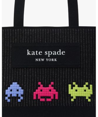 スペース　インベーダー　×　ケイト・スペード　ニューヨーク　ニット　ジャカード　トート