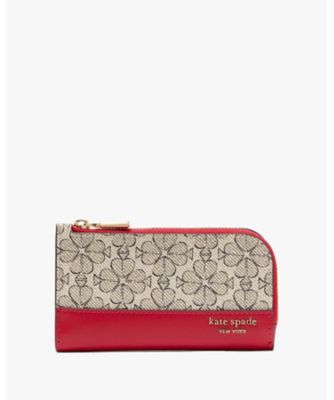 ＜KATE SPADE NEW YORK (Women)＞スペード　フラワー　スモール　スリム　バイフォールド　ウォレット