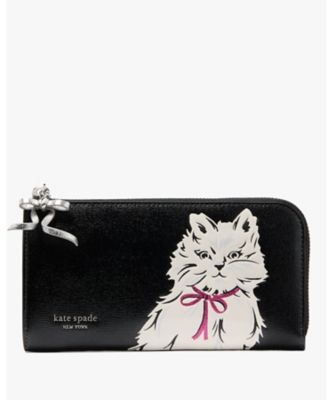 ＜KATE SPADE NEW YORK (Women)＞ウィスカーズ　ジップ　アラウンド　コンチネンタル　ウォレット