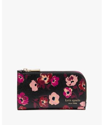 ＜KATE SPADE NEW YORK (Women)＞デヴィン　フォール　ポピーズ　スモール　スリム　バイフォールド　ウォレット