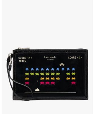 ＜KATE SPADE NEW YORK (Women)＞スペース　インベーダー　×　ケイト・スペード　グリッター　パテント　ニューヨーク　リスレット