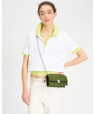kate spade*エレガント*デコ キルティング ミニクロスボディ デコ キルテッド ミニ フラップ チェーン クロスボディ | KATE