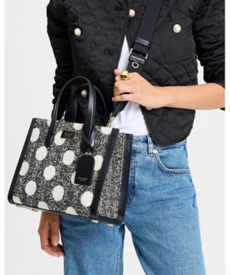 （新作）kate spade new york ツイードスモールトートバッグ マンハッタン プラッド ツイード スモール トート | トート