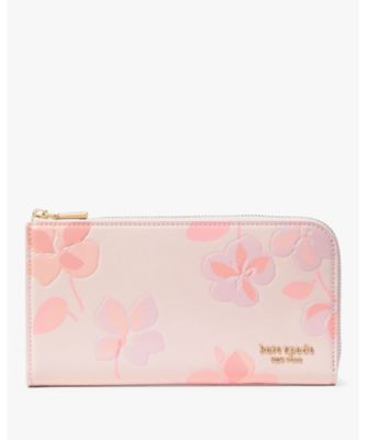 ＜KATE SPADE NEW YORK (Women)＞デヴィン　スプリング　パンジー　ジップ　アラウンド　コンチネンタル　ウォレット