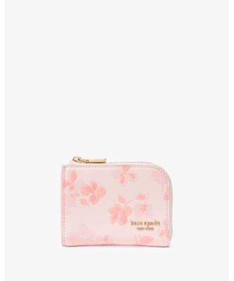 ＜KATE SPADE NEW YORK (Women)＞デヴィン　スプリング　パンジー　ジップ　カード　ケース
