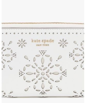 デヴィン スペード フラワー パーフォレーテッド ジップ アラウンド