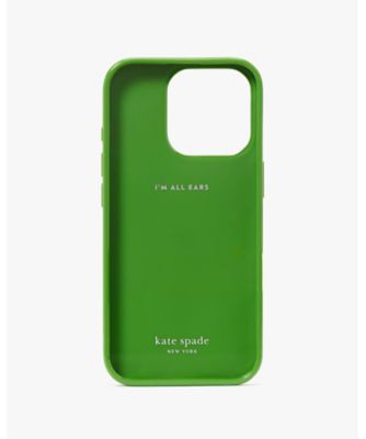【kate spade】iPhone16ProMaxケース グリーン シリコン ミラー ミラー ドット アイフォン 16 Pro 用 ケース | KATE SPADE