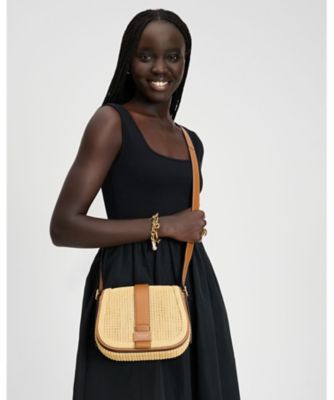 〈kate spade〉ヌーヴォー ストロー ミディアム サドル バッグ ヌーヴォー ストロー ミディアム サドル バッグ | KATE SPADE