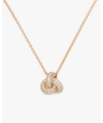＜KATE SPADE NEW YORK (Women)＞ダブル　ノット　パヴェ　ペンダント