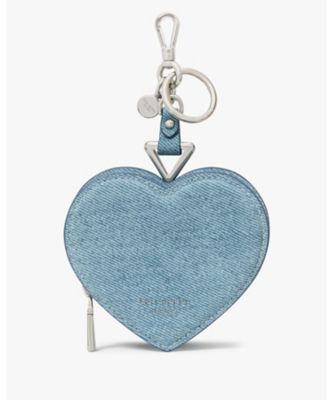 KATE SPADE NEW YORK (Women)/ケイト・スペード　ニューヨーク リブ デニム スエード ハート コイン パース